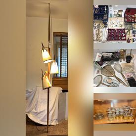 MaxSold Auction: This online auction features MCM dining table & chairs, stamps, Mexican folk art, vintage ashtrays, MCM mosaic art, vintage ephemera, vintage books, vintage games, toys, bell collection, cameras & accessories, office supplies, quilts, antique vanity set, sewing machine, vintage bottles & tins, teacup/saucer sets, small kitchen appliances, depression glass, antique trunks, vinyl records, solar lights, costume jewelry, planters, live plants, garden tools, and more!